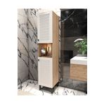 Yıldız Elegance Banyo Boy Dolabı Luxe Ahşap-Beyaz
