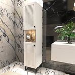 Yıldız Elegance Banyo Boy Dolabı Luxe | Mat Beyaz