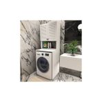 Yıldız Elegance Luxe Antik Beyaz Çamaşır Banyo Dolabı