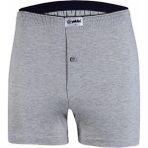 Yıldız Erkek Pamuklu Havlubel Düğmeli Boxer 43 - 6 Adet - 2XL - Gri