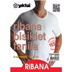 Yıldız Erkek Ribana Bisiklet Yaka Fanila Atlet 06 - 6 Adet - S - Beyaz