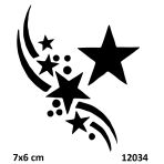 Yıldız Kümesi Stencil Süsleme Ve Boyama Kalıbı