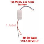 Yıldız Led Avize Trafosu Dc 110-190V 40-60W X 1 Tek Modlu