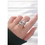 Yıldız Model Silver Renk Ayarlanabilir Yüzük - EBJ240521W24361