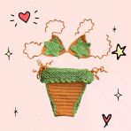 Yıldız Örgü Bikini 6 Ay - 1 Yaş