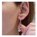 Yıldız Rose Gold Kaplama Charm Küpe