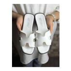 YILDIZ SHOES Kadın Terlik Yazlık Günlük Terlik Deniz Plaj Çeyiz Misafir ev Terliği BEYAZ