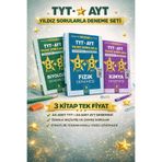 Yıldız Sorular Yayınları Tyt - Ayt Fizik Deneme, Tyt - Ayt Kimya Deneme, Tyt - Ayt Biyoloji Deneme 3 Kitap Tek Fiyat 3D KR