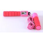 Yıldız Sport Sayaçlı Kırmızı-Pembe Atlama İpi Plastik Saplı ve İpli Özellikli Spor Aleti
