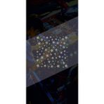 Yıldız Sticker 25X25CM Kelbek Cam Desen Kaplama Araba-Oto-Motor-Kask Hologram Seçenekli Etiket - Gri - 25x25 Cm