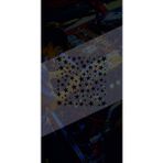 Yıldız Sticker 25X25CM Kelbek Cam Desen Kaplama Araba-Oto-Motor-Kask Hologram Seçenekli Etiket - Siyah - 25x25 Cm