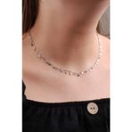 Yıldız Tasarımlı Choker Gümüş Kolye 6585