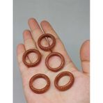 Yıldız Taşı Kahverengi Yüzük 6.5mm Kalınlığında Standart Ölçü 51492