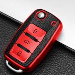 Yıldız Tuning Jetta Mk6 Süperlüx Sustalı Anahtar Kılıfı A+ Kalite Kırmızı