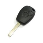 Yıldızan bgm shop AutoHan Keys Renault Clio 3, Kangoo 2, Uyumlu 2 Butonlu Siyah Anahtar Kabı, 2006-2012 Model