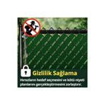Yıldızan zkra shop Örgü Tel Koruma Kapatma Gizlilik Bantları Pvc Çit Şeridi (50 Metre) (5cm Yeşil) 1053162