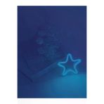 YILDIZBMAVİ001 - Yıldız - Buz Mavi Neon Led Masa Lambası - 15X15Cm - Tamamen El Işçiliği - Dilaneon -