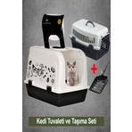 Yildizhane Kapali Maxi Kedi Tuvalet Kabi Usten Acilir + Tasima Kabi Ve Kurek