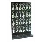 Yıldızınızzz accessory BIJUT90744NETY Gümüş Renkli Metal Harf Anahtarlık Standlı 72 Adet