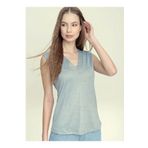 Yıldızistan Kadın Gri Yeni Sezon Yumuşak Dokulu Kaliteli Kolsuz Sıfır Kol T-shirt Bluz 2892140