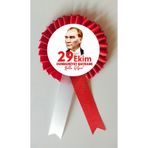 Yıldızkurdelaankara 29 Ekim Cumhuriyet Bayramı Saten Kokart Rozet 25 Adet