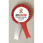 Yıldızkurdelaankara 29 Ekim Cumhuriyet Bayramı Saten Kokart Rozet 50 Adet