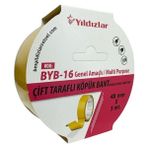 Yıldızlar Çift Taraflı Köpük Bant 48MMX5M - 3 Adet - Beyaz