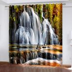 Yıldızlı Deniz Desenli Karartma Perdeleri 140 x 160 cm Yatak Odası ve Oturma Odası için 2'li Termal Delikli Perde Seti Ses Geçirmez İç Mekan Pencere Dekorasyonu Çocuk Odası Perdeleri
