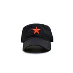Yıldızlı Fidel Castro Che Guevara Şapkası Siyah Renk
