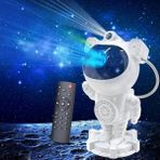 Yıldızlı Gece Lambası, LED Projektör ve Hoparlörle Sürprizli Atmosfer - Ahşap Bej - Siyah