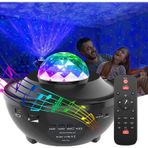 Yıldızlı Projektör Tavan Bulutsu Galaxy Lazer Işıklı Disko Topu Bluetooth Hoparlör Parti Led Lambası