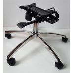 Yıldızsit Büro Koltuğu Yıldız Ayağı Çift Kollu Kuyruklu Mekanizma Krom Pistonlu Çap 70 Cm