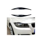 Yıldıztuning Bmw E90 Far Üstü Kaşı Piano Black Kaplama 2005-2012