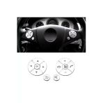 Yıldıztuning Mercedes Glk Serisi Direksiyon Tuş Kaplaması Gümüş X204 2008-2012