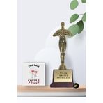 Yılın En İyi Sevgilisi Oscar Ödülü ve Mini Tablo – Eğlenceli Sevgiliye Hediye Seti