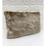 Yılmaz Home Peluş Dikdörtgen Kırlent Kılıfı - Sütlü Kahve - 30 x 50 cm