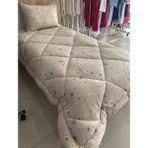 Yılmaz Tekstil Denizli Tek Kişilik Çift Taraflı Welsoft Yorgan Takımı Bej Büyük Yıldız | Çeyiz Seti | Çeyiz Takımı - 155 x 215 cm - 42 Bej