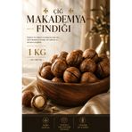 YILMAZ ÜLKÜ KURUYEMİŞ ÇİĞ Makademya & Macadamia Fındığı 1000 gr (1 KG) | Doğal Taze Kuruyemiş Sağlıklı Atıştırmalık