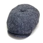 Yılmazel 8 Parça Erkek Kasket Peaky Blinders Newsboy Wool Cap Ivy Ascot (Beyaz Noktalı)