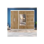 Yılwood Kısmı Kapaklı Sürgülü 270x210 CM Beyaz UD Gardırop