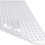 Yimobra Orijinal küvet matı, kaymaz, küvet için banyo paspası, tahliye delikli, vantuzlu duş matı, makinede yıkanabilir, BPA, lateks, ftalat içermez, 81 x 45 cm, şeffaf