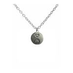 Yin Yang Kalp Sembolü Unisex Kolye – 60 Cm Zincirli, Zamak Metal Aşk Ve Denge Temalı Spiritüel Takı