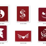 Yingyang Dolar Geçici Dövme Şablonu Seti Sadece Desen