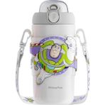 YinQian416 Karikatür Çilek Ayı Üç Gözlü Çocuk Buzz Lightyear Renkli Termos Kupası 500 ml Pop Cap Saman Kupası (Yurt Dışından) - Beyaz