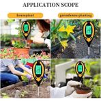 Yinstree Xhhdqes Toprak Ph Ölçer Toprak Test Cihazı, 4'ü 1 Arada Toprak Test Kiti, Ph Nem Sıcaklığı Hafif Su Test Cihazı ve Monitör, Test Kitleri (Yurt Dışından)