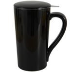 YINUOWEI Demlik ve Kapaklı Çay Bardağı, 20 oz Kapaklı Çay Demlik Kupası, Çay Sıcak ve Sıcak Su için Seramik Gevşek Yaprak Çay Fincanı, Çay Severler için Çay Dik Fincan Hediyeleri, Mikrodalgada Güvenli