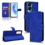 YIPCFXDJ Cep Telefonu Kapaklı Kılıf Honor 90 Lite ile Uyumlu Cüzdan Kılıf Kart Tutuculu, Çevirmeli Kılıf PU Deri Telefon Cüzdan Kılıfı Bilek Kayışlı Darbeye Dayanıklı Koruyucu Kapak Koruyucu Kılıf(Color:Blu)