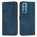 YIPCFXDJ Cep Telefonu Kapaklı Kılıf Motorola Edge 30 ile Uyumlu Bilek Kayışı Telefon Kılıfı Cüzdan Çevirmeli Telefon Kılıfı Kart Yuvası Tutucu Kapak Çevirin Telefon Kılıfı Motorola Edge 30 ile Uyumlu Koruyucu