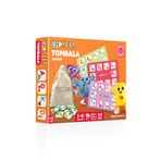 YİPPEE Çocuk Tombala Oyunu – Alfabe Temalı | Ham Bez Kese | 8 Tabla | 50 Pul (60 Parça)
