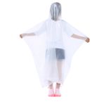 YIPUETERNITY Çocuklar için Yağmur Panço (Beyaz) Erkek ve Kız Çocuklar için Su Geçirmez Yağmurluk, Yeniden Kullanılabilir Eva Panço, Kapüşonlu Yağmurluklar, Düğmeli ve Kapüşonlu Yağmurluklar, Yürümeye Başlayan Çocuk Yağmurluk